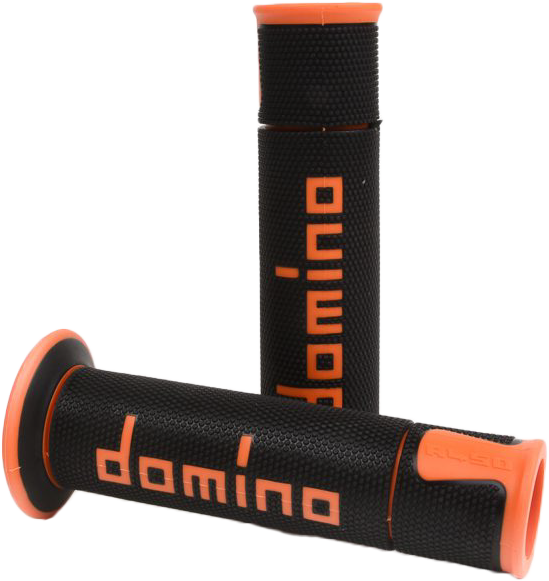 A450 ROAD RACING GRIPS BLACK/ORANGE PAIR