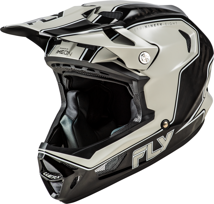WERX-R FLOW CARBON HELMET BLACK CARBON/GREY MD