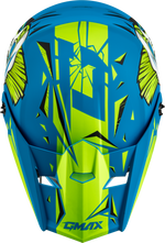YOUTH MX-46Y UNSTABLE HELMET MATTE BLUE/GREEN YL