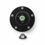 GAS CAP LOCKING BLACK/GREEN KAW