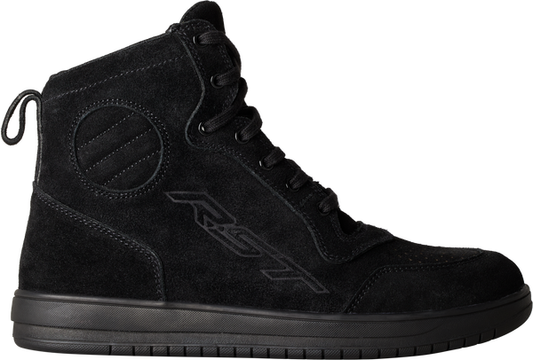 HITOP MOTO SNEAKER CE BOOT BLACK SUEDE  SZ 10