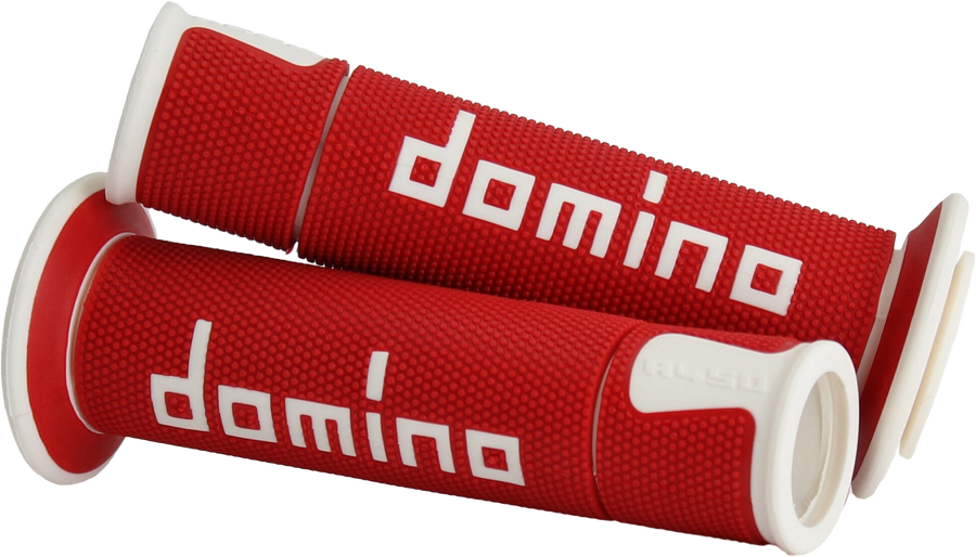 A450 ROAD RACING GRIPS RED/WHITE PAIR