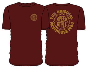ORIGIN TEE MAROON