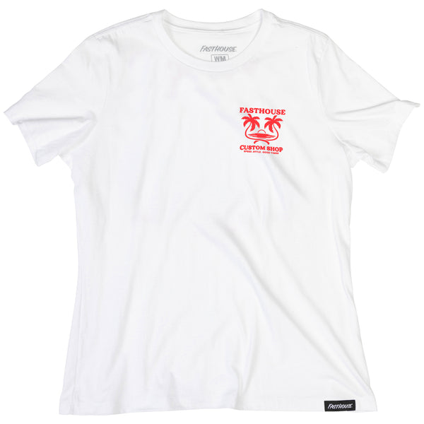 WMN GETAWAY SS TEE WHITE