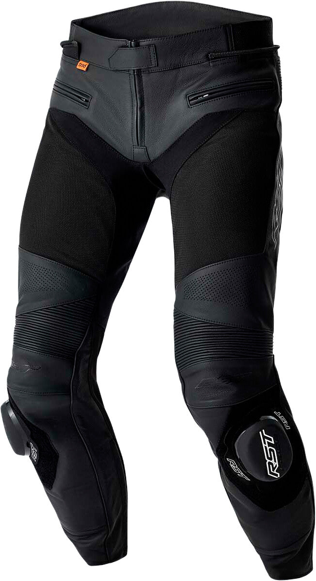 S1 D3O MESH LEATHER PANTS BLACK