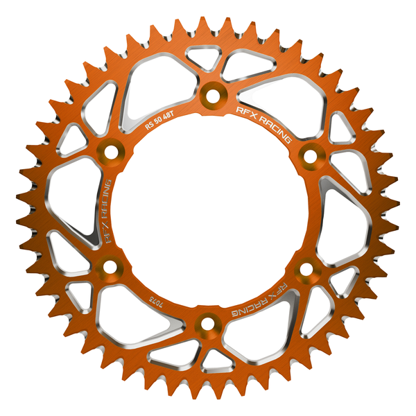 ALUMINUM REAR SPROCKET 52T ORANGE KTM/HUSQ/GAS | FXRS 50-52 99OR