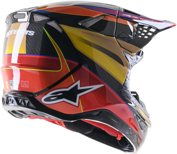 SUPERTECH S-M10 ERA HELMET GOLD YLW/RIO RED GLOSSY