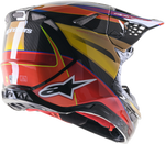 SUPERTECH S-M10 ERA HELMET GOLD YLW/RIO RED GLOSSY XL
