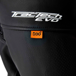 TRACTECH EVO D3O JACKET BLK/FLO RED LEATHER