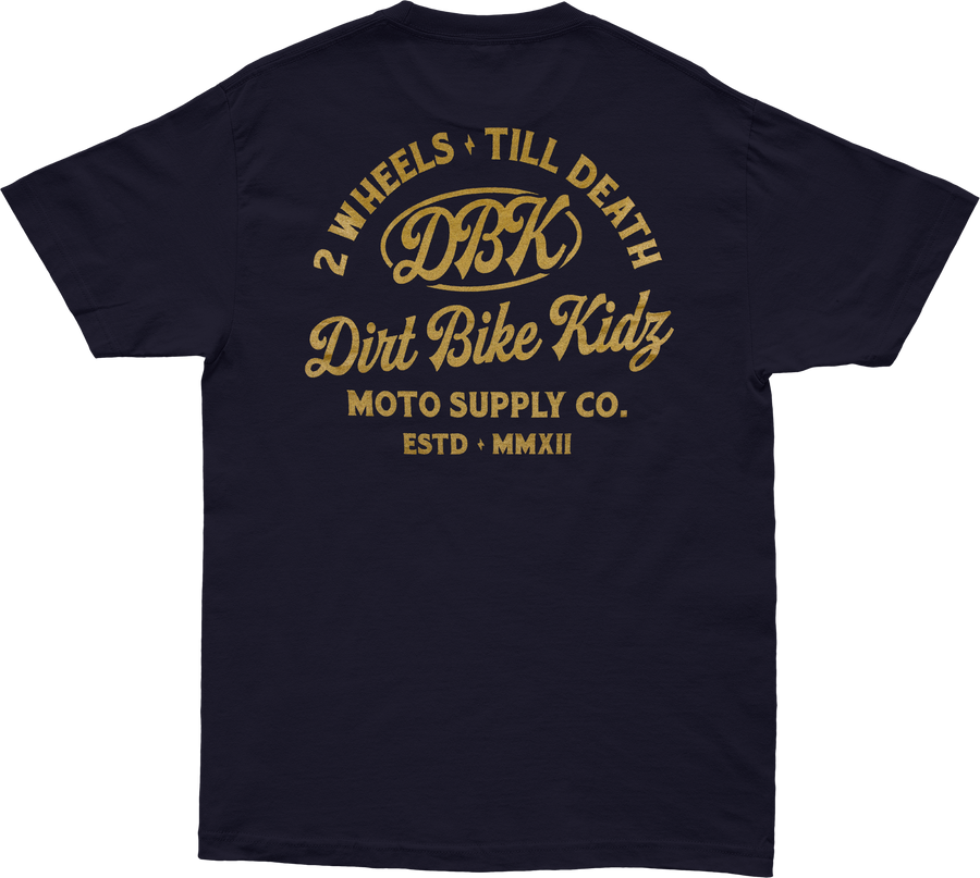 GOLD NUGGET TEE NAVY LG