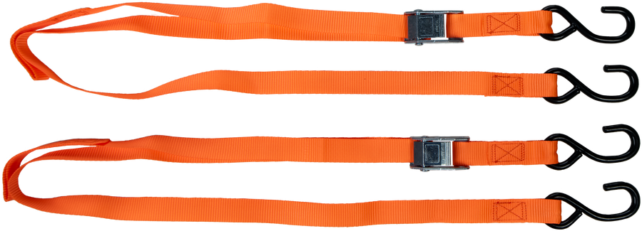 1" X 6' TIE-DOWN ORANGE 2/PK