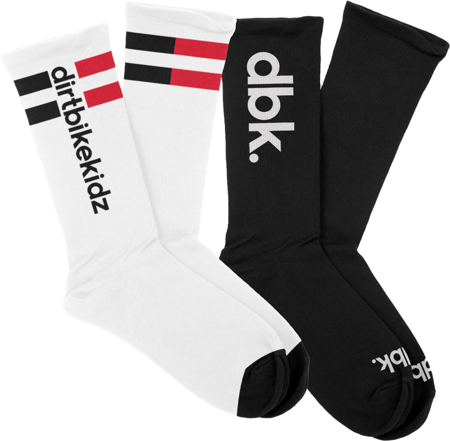 BASIC SOCK 2 PACK WHITE/BLACK | AC-BASICS2PK-SOCK