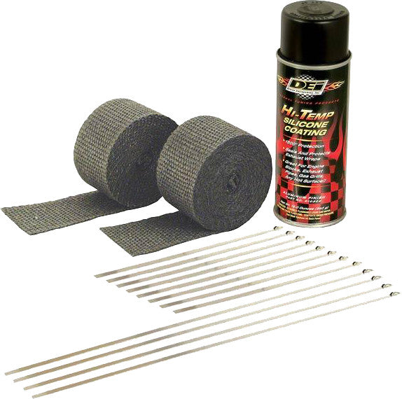 EXHAUST PIPE WRAP KIT BLACK WRAP W/BLACK COATING | 901330