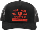 SPARK HAT BLACK/RED | 489-2007