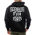 805 FUEL HOODZIPUP BLK