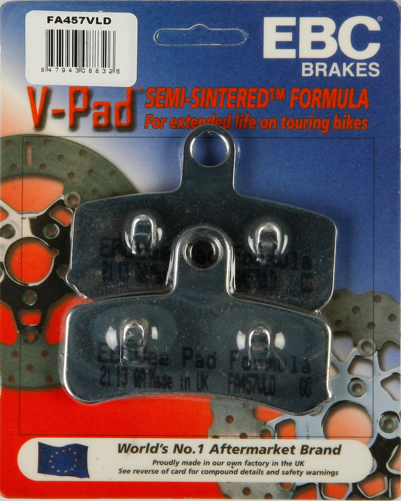 BRAKE PADS FA457VLD V-SERIES CHROME
