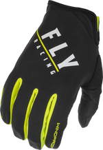 WINDPROOF GLOVES BLACK/HI-VIS SZ 10