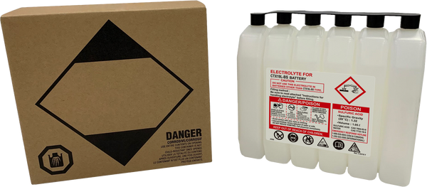 SEALED BATTERY ELECTROLYTE PACK 1050CC