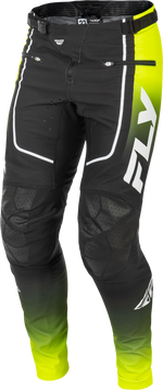 YOUTH RAYCE BICYCLE PANTS LIME/BLACK/WHITE SZ 18