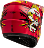 YOUTH MX-46Y UNSTABLE HELMET RED/YELLOW YS