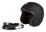 YOUTH OF-2Y OPEN-FACE HELMET MATTE BLACK YS