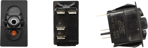 DASH SWITCH BODY MOMENTARY AMBER BOTTOM