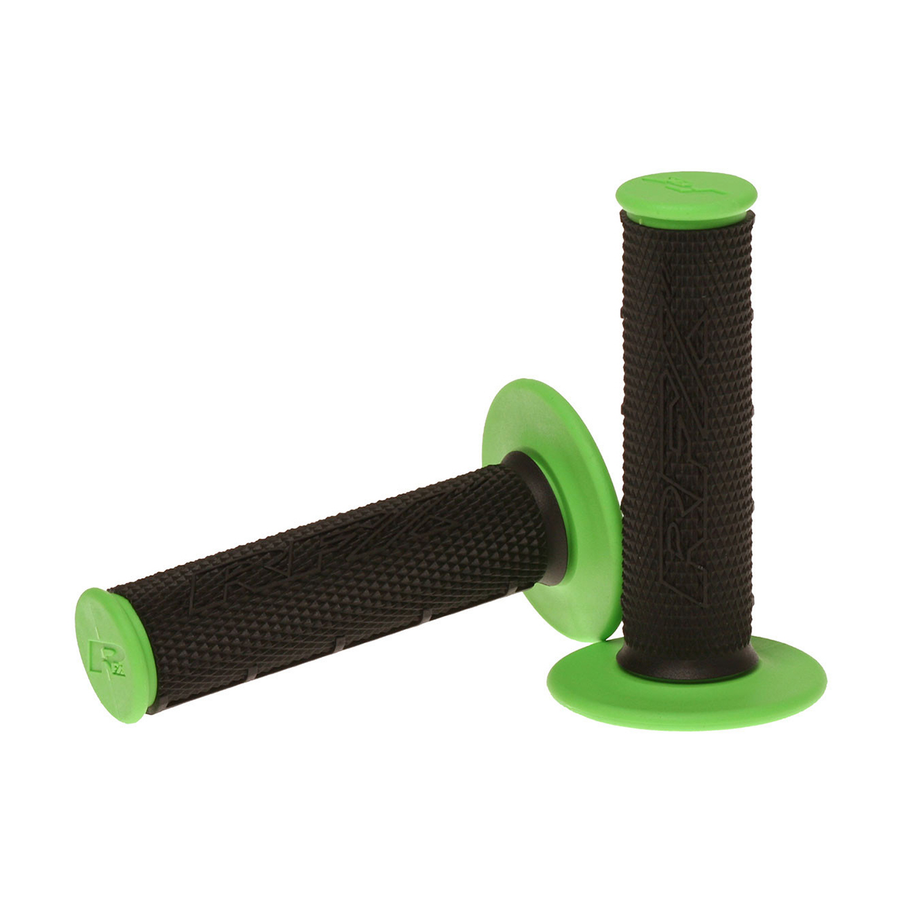 DUAL COMPOUND GRIPS GREEN WITH BLACK CENTER | FXHG 20100 99GN