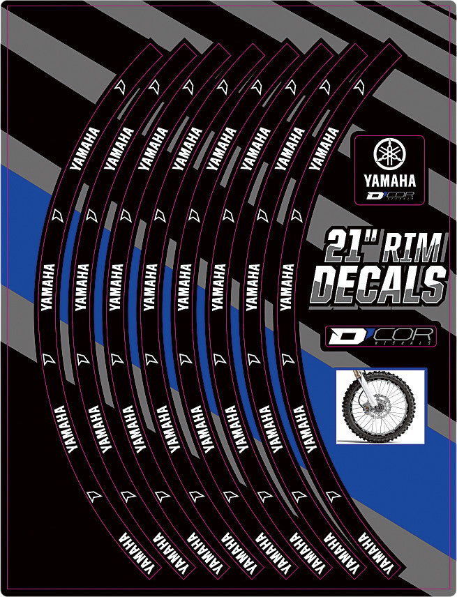 RIM DECALS 21" YAMAHA LOGO FRONT | 40-80-208