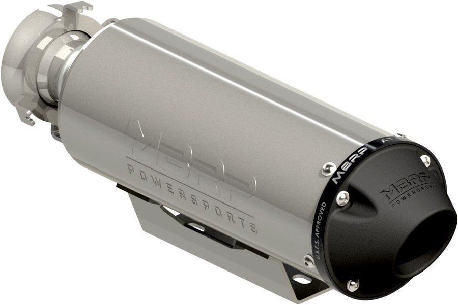 SINGLE SLIP-ON SYSTEM W/ 5" PERFORMANCE MUFFLER BLK TIP | AT-9708PT