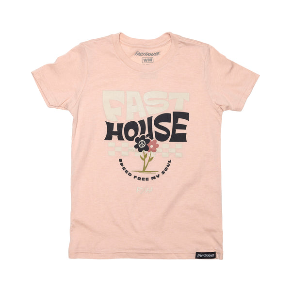 GRL FLOURISH SS HTHR PCH