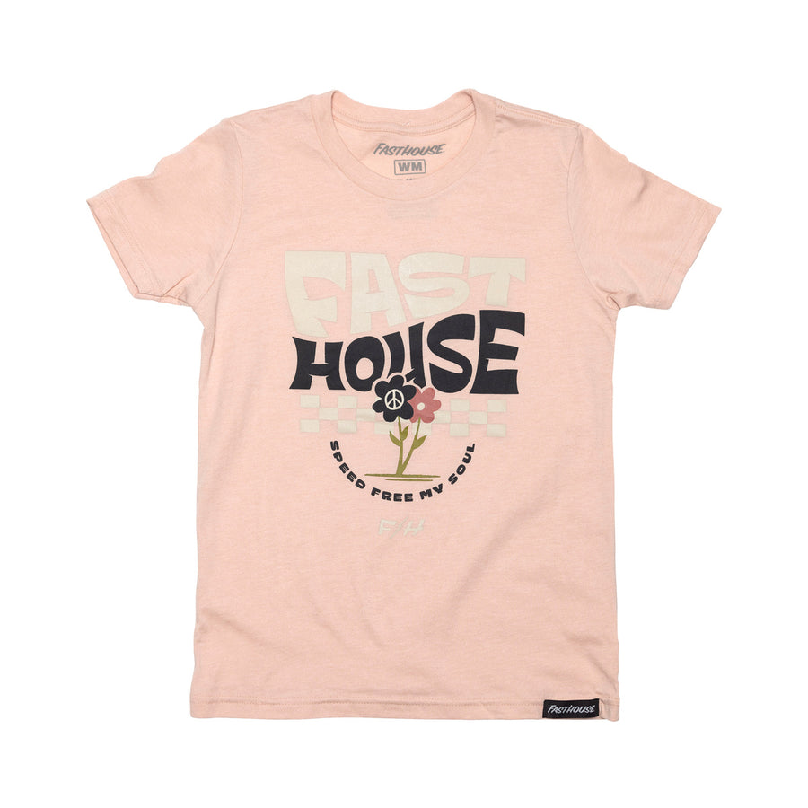 GRL FLOURISH SS HTHR PCH