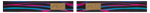 ZONE ELITE STRIPE GOGGLE MULTI W/ MAGENTA MIRROR/BLUE LENS