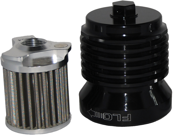 FLO REUSABLE STEEL OIL FILTER HD BLACK