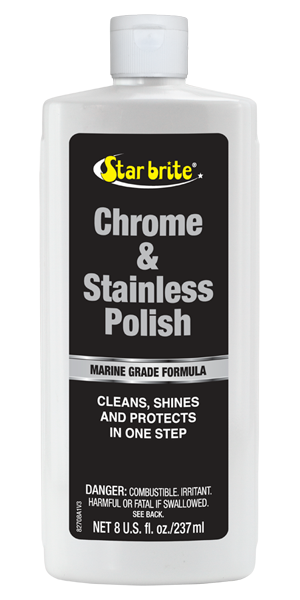 CHROME & STAINLESS POLISH 8 OZ 12/CASE | 082708