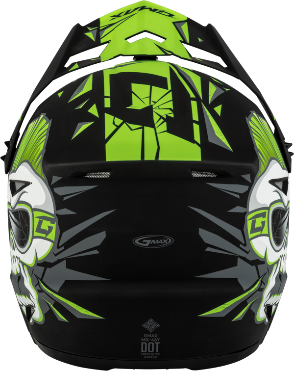 MX-46Y UNSTABLE HELMET MATTE BLACK/GREEN