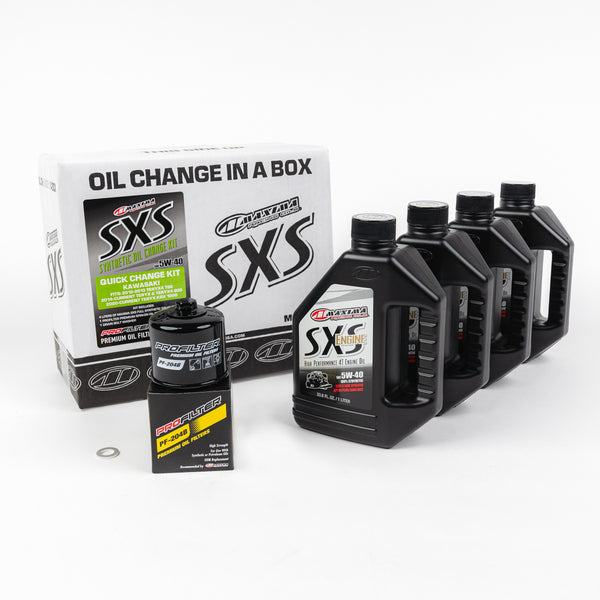 SXS OIL QUICK CHANGE KIT 5W40 WITH OIL FILTER KAW KRX | 90-469013-KRX