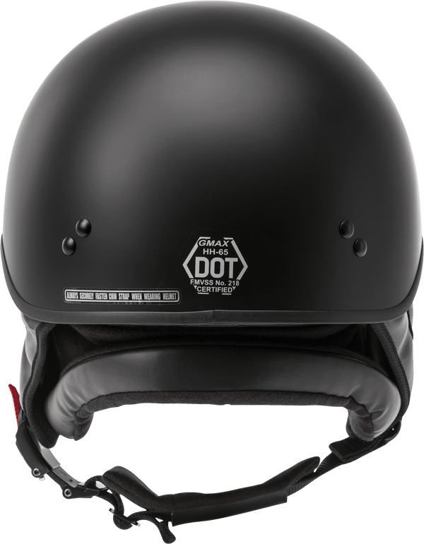 HH-65 HALF HELMET FULL DRESSED MATTE BLACK