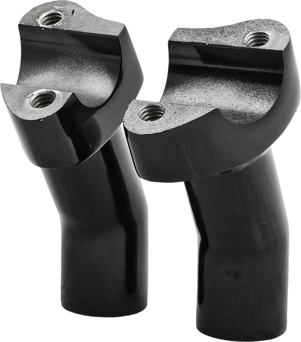 H-BAR RISERS 3.5" PULLBACK BLACK