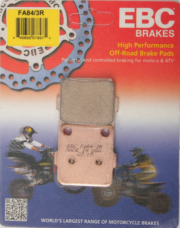 BRAKE PADS FA84/3R SINTERED R SERIES
