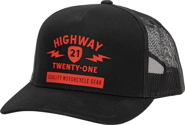 SPARK HAT BLACK/RED | 489-2007
