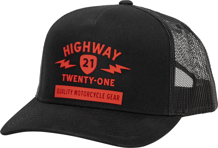 SPARK HAT BLACK/RED | 489-2007