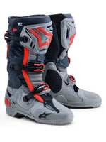 TECH 10 ENDURO BOOTS MID GRY/DRK GRY/RED FLUO