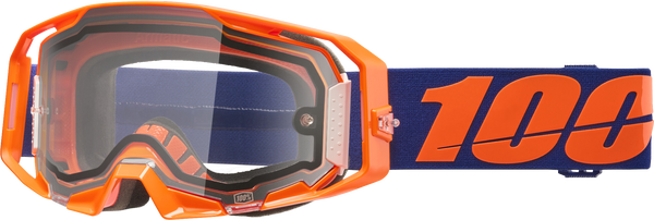 ARMATIC  ENDURO MOTO GOGGLE NEON ORANGE CLEAR