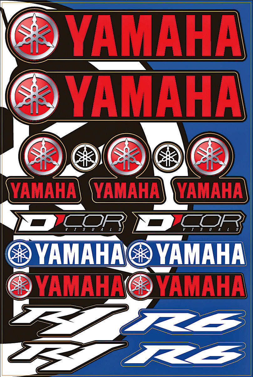 YAMAHA STREET DECAL SHEET | 40-50-102