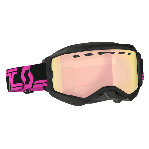 FURY SNOWCROSS GOGGLE BLACK/ PINK ENHANCER ROSE CHROME | 278605-1254348