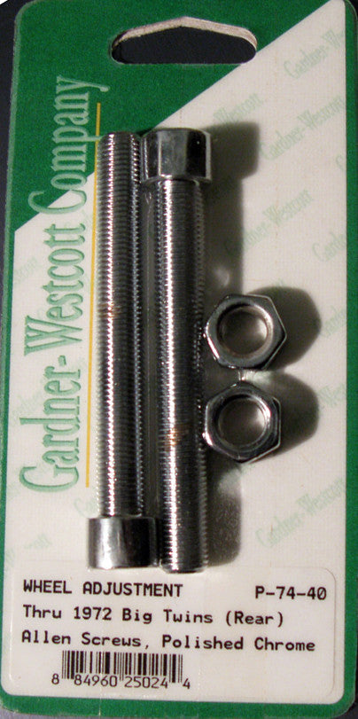 REAR WHEEL ADJUSTMENT BOLTS 72 AND EARLIER BIG TWIN MODEL | P-74-40