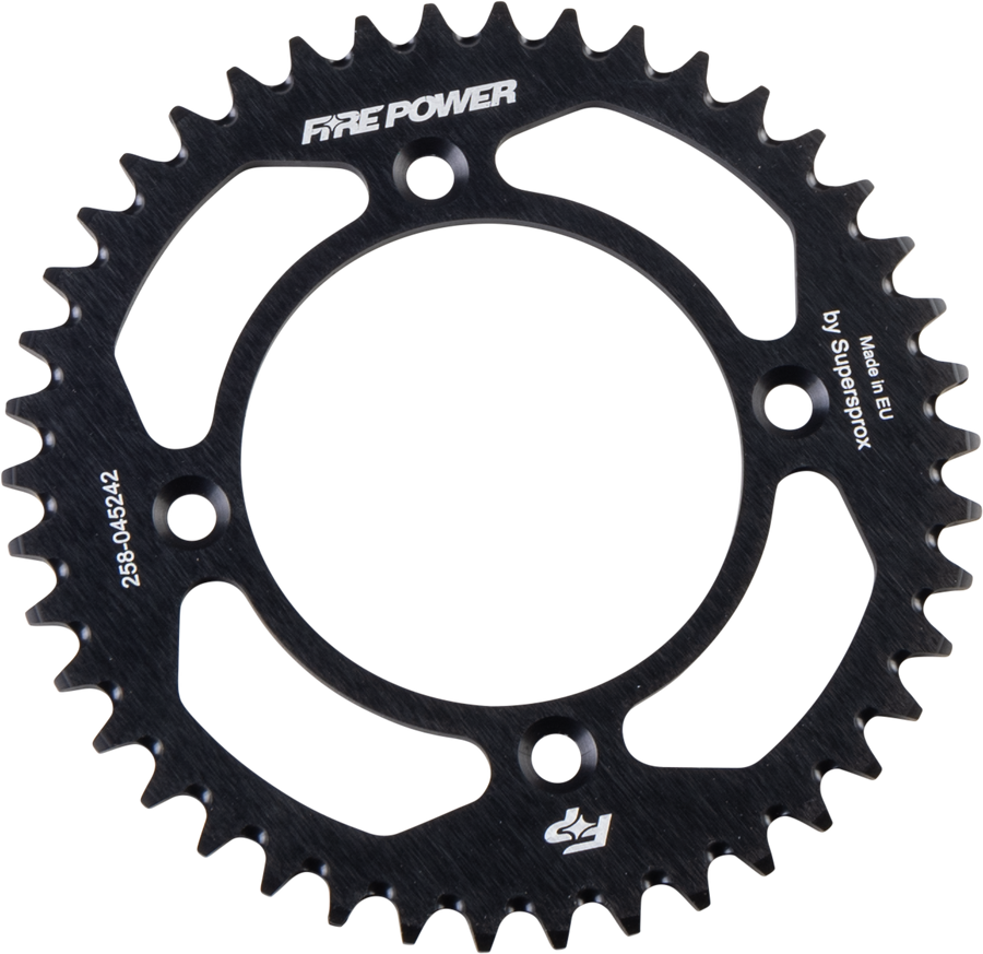 REAR SPROCKET ALUMINUM 42T BLK | FPA-452-42-BLK