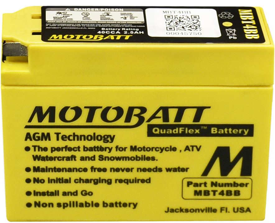 BATTERY MBT4BB SEALED FACTORY ACTIVATED | MBT4BB