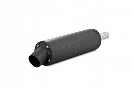 SINGLE SLIP-ON SYSTEM W/ UTILITY MUFFLER BLK HON | AT-7101