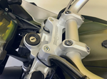HANDLEBAR RISERS SILVER BMW